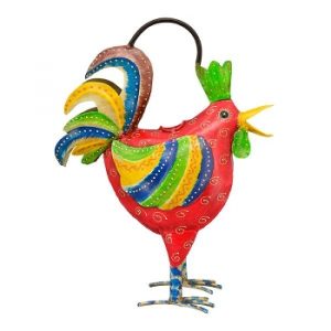 Blech Huhn Gießkanne Bunt