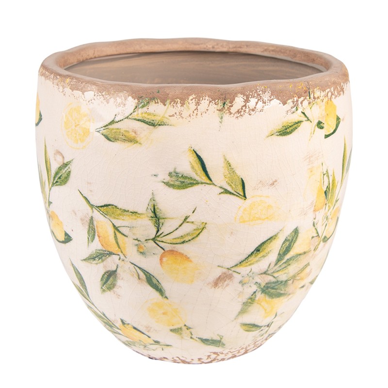 6CE1529L Blumentopf Indoor Ø 19x19 cm Gelb Keramik