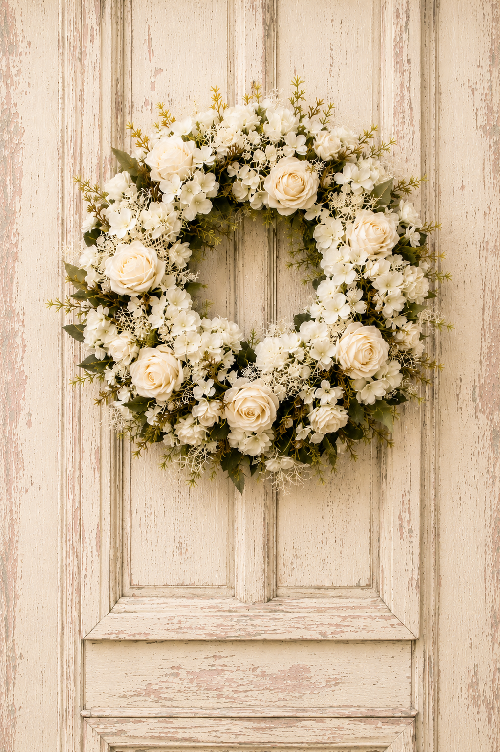 Türkranz handgefertigt Unikat! Mit haltbaren Rosen ca 50cm