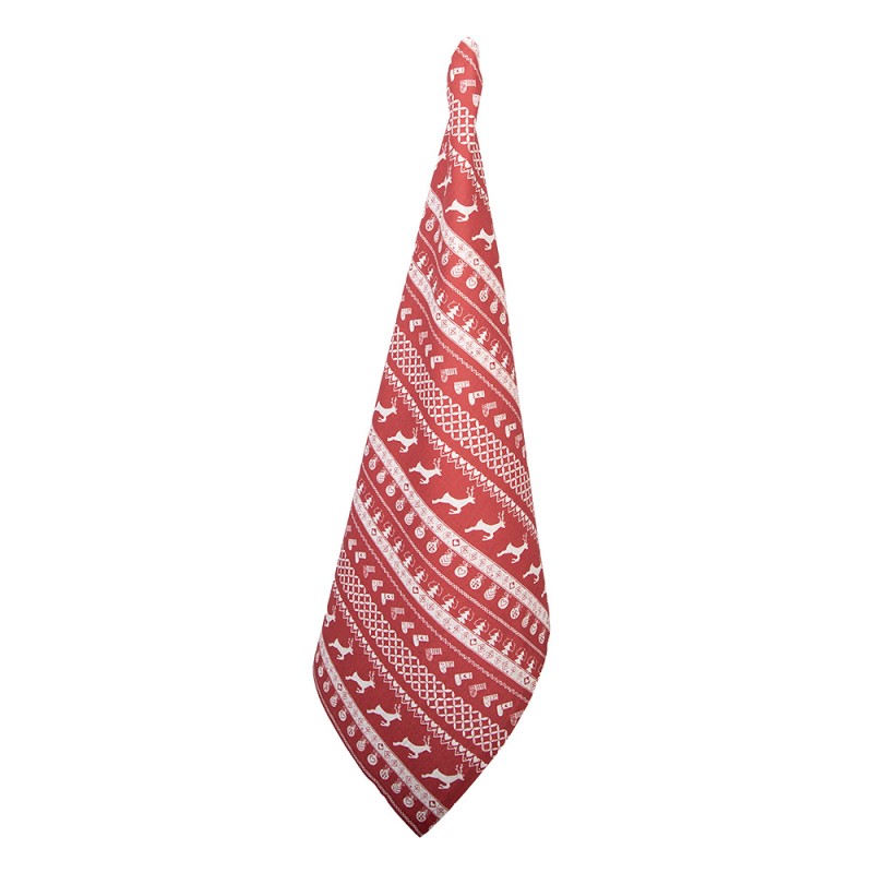 Geschirrtuch 50x85 cm Rot Baumwolle
