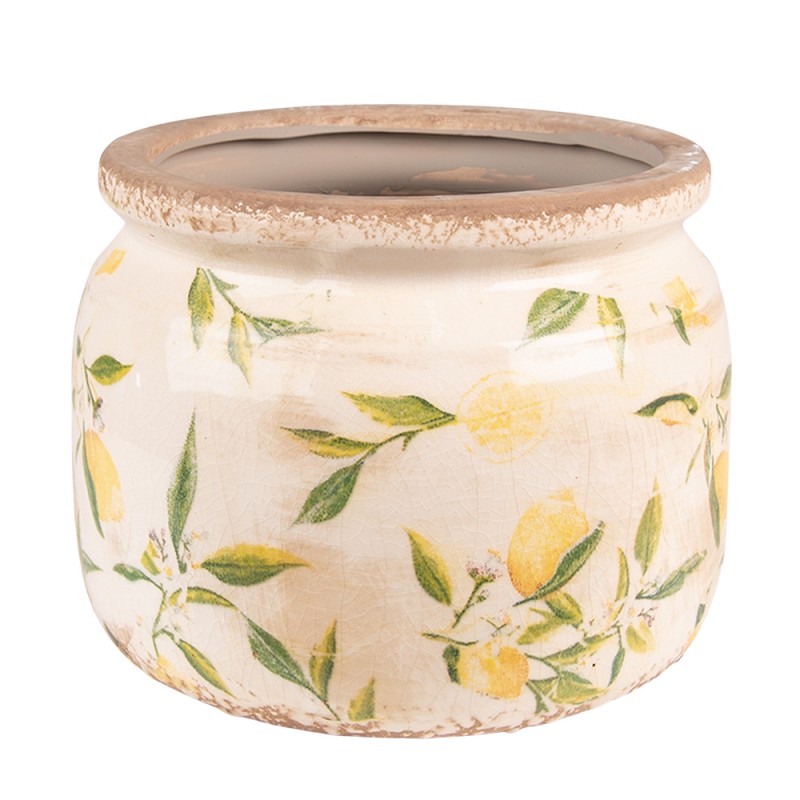 6CE1535L Blumentopf Indoor Ø 20x15 cm Gelb Keramik