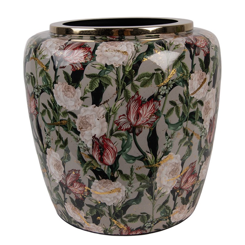 Vase Ø 25x25 cm Mehrfarbig Metall