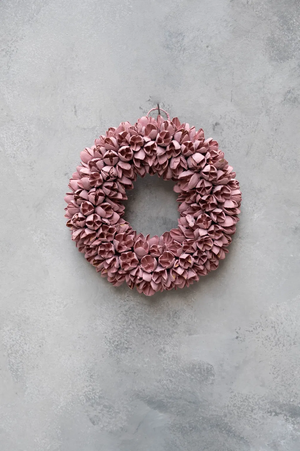 Bakuli wreath Clay pink  40cm