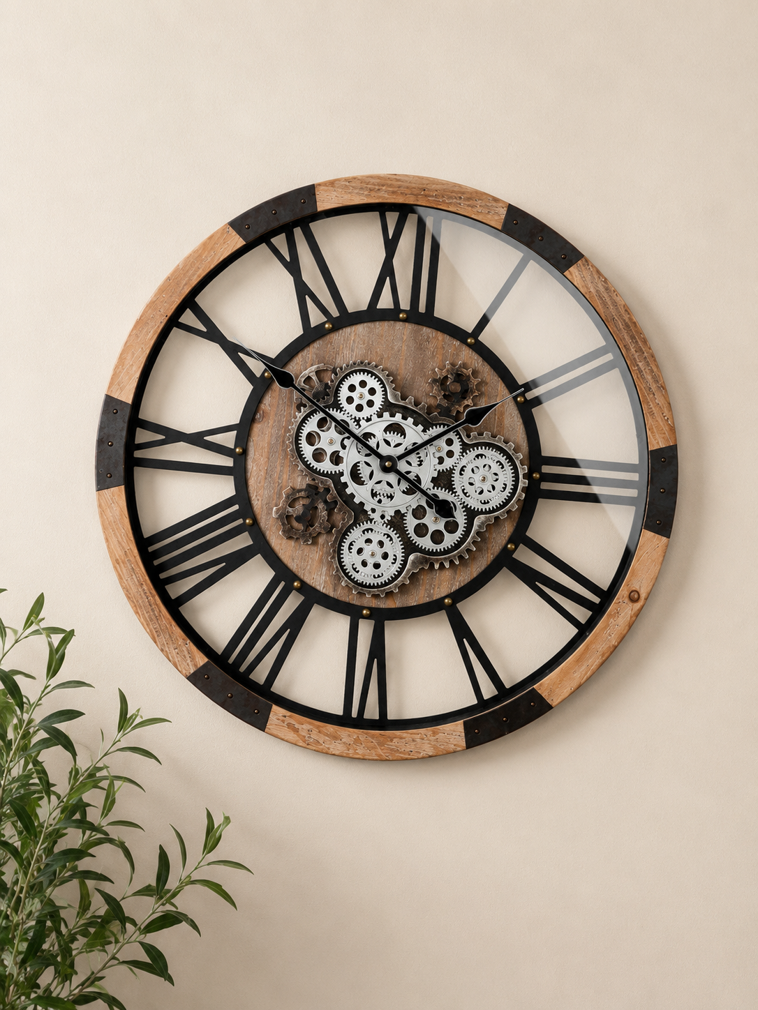 Gilde Wanduhr rund 60 cm