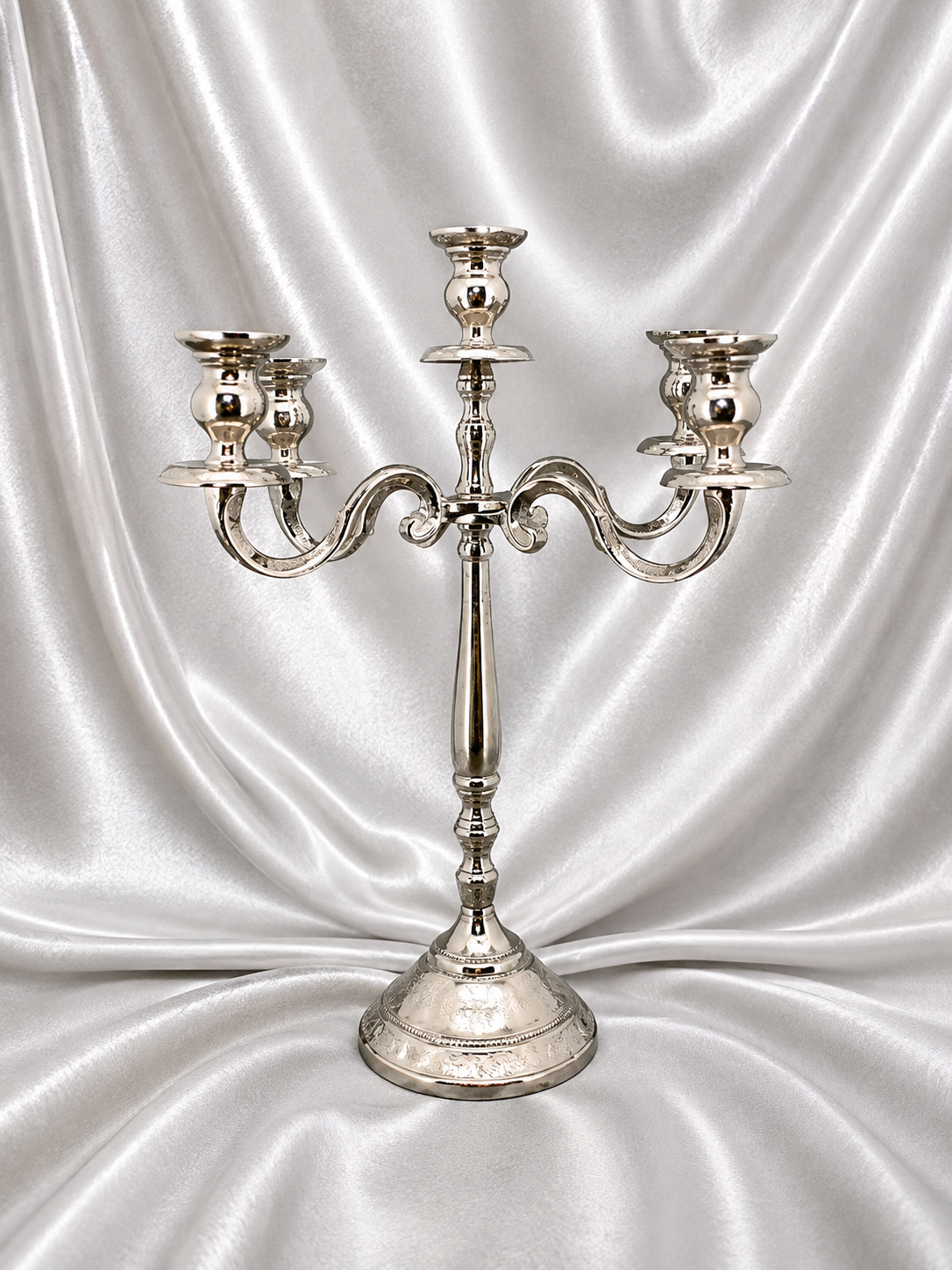 Exner KerzenHalter GROS, silber, Alu, 83 cm geeignet für 22 mm Stabkerzen-Ø 