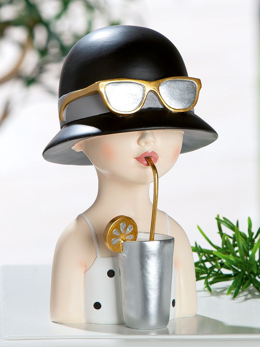 Figur Lady "Lemonade" H.22,5 cm 