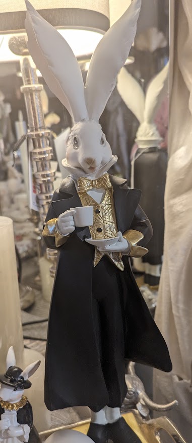  Osterhase Lord Schwarz/weiss ca.40cm