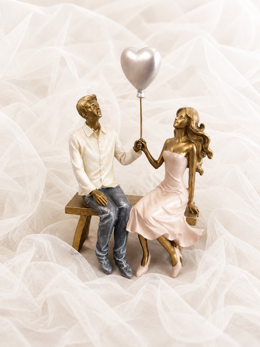 Figur Familie auf Bank Gilde
