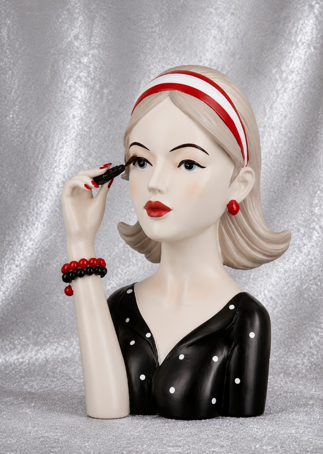  37718 Poly Figur Lady mit Wimperntusche Höhe: 26 cm 