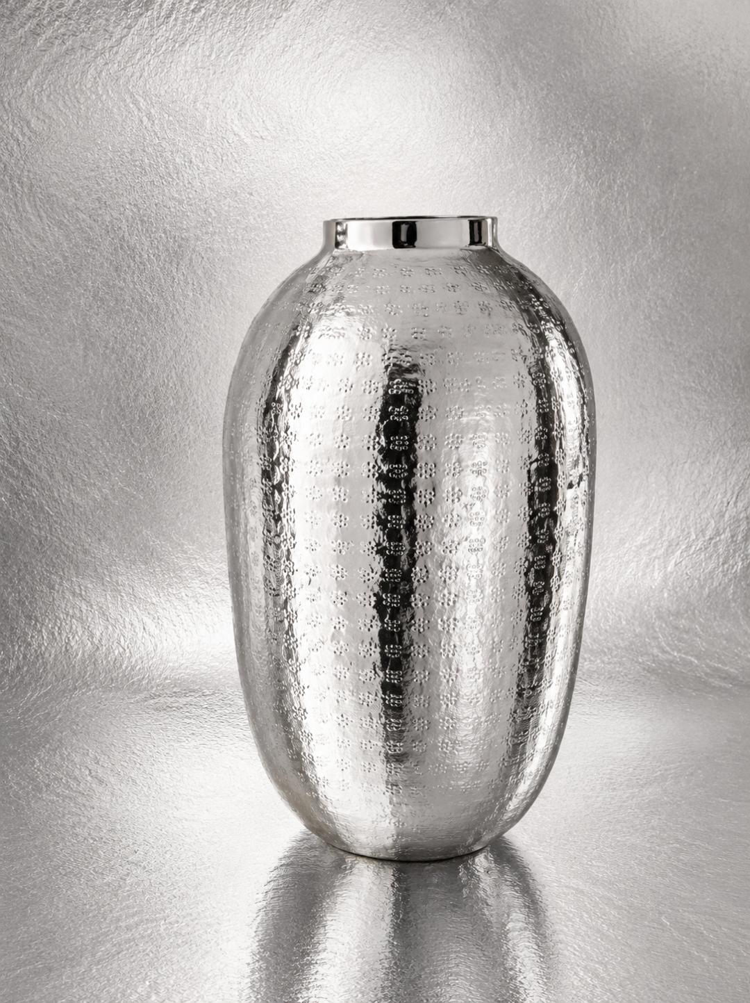Vase hochglanz gehämmert silber ca.50cm Gilde