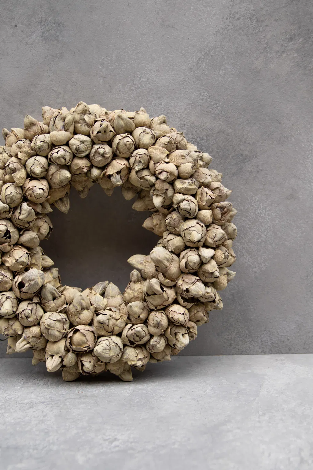 Coco fruit wreath Yellow sand 30cm