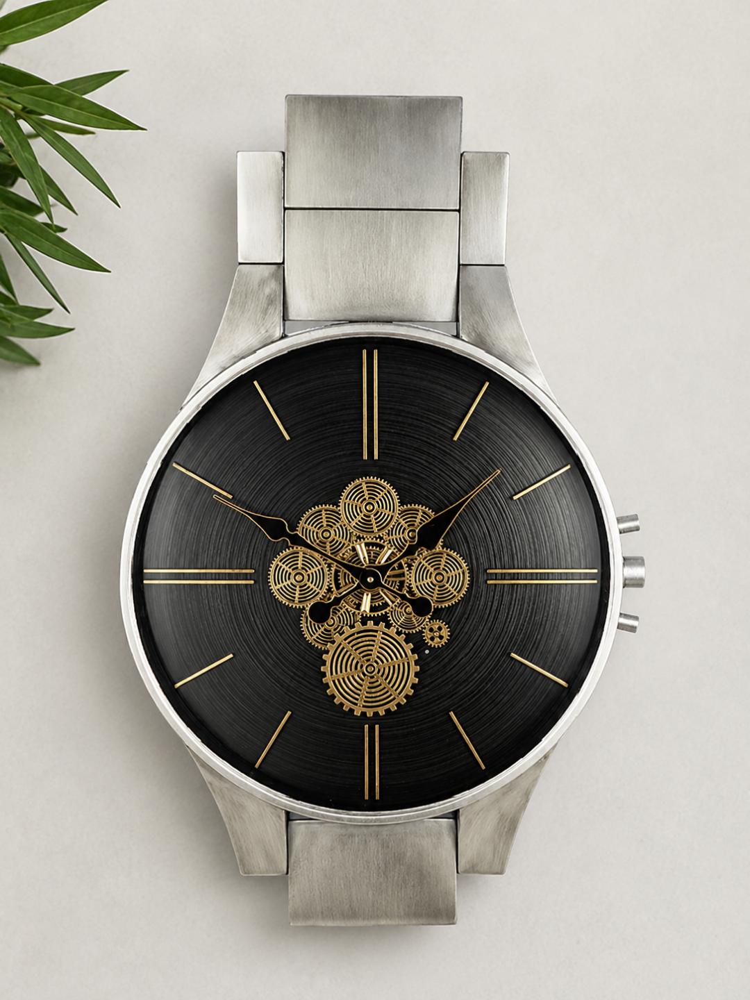 Gilde Wanduhr „Timing“ Metall Höhe 99cm x Breite 63cm 